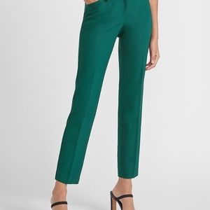 Express Low Rise Columnist Ankle Pants/Deep Teal